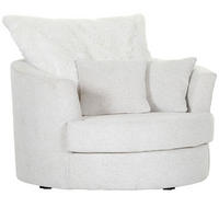 SESSEL in Flachgewebe Weiss  - Weiss/Schwarz, Konventionell, Textil/Metall (115/72/115cm) - Carryhome