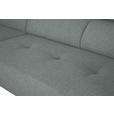 ECKSOFA in Chenille Silberfarben  205/280 cm  - Silberfarben/Schwarz, Design, Textil/Metall (205/280cm) - Xora