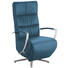RELAXSESSEL in Leder Petrol - Chromfarben/Petrol, Design, Leder/Metall (64/112/80cm) - Cantus RELAXSESSEL in Leder Petrol - Chromfarben/Petrol, Design, Leder/Metall (64/112/80cm) - Cantus