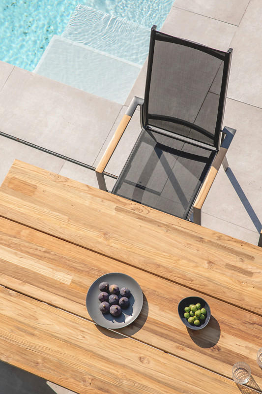 GARTENSESSEL Aluminium Anthrazit, Schwarz  - Anthrazit/Schwarz, LIFESTYLE, Holz/Textil (60/110/73cm)