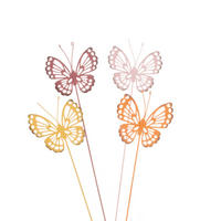 GARTENSTECKER - Pink/Gelb, Basics, Metall (9/31cm)