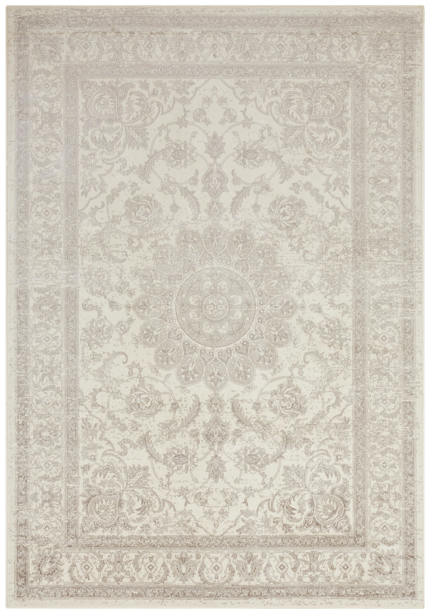 FLACHWEBETEPPICH  Wohnzimmer 160/230 cm Oriental Creme, Grau rechteckig  - Creme/Grau, Design, Textil (160/230cm) - Hanse Home