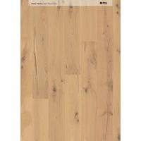 LANDHAUSDIELE Bergeiche Kaschmir  per  m² - Eichefarben/Weiß, Trend, Holz (180/17,5/1,1cm) - Waldwelt