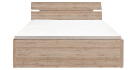 BETT 180/200 cm in Buchefarben - Buchefarben/Schwarz, KONVENTIONELL, Holzwerkstoff/Kunststoff (180/200cm) - Carryhome