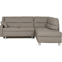 ECKSOFA in Echtleder Taupe  226/208 cm  - Taupe, KONVENTIONELL, Leder (226/208cm) - Sedda
