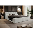 POLSTERBETT 180/200 cm,  in Creme,  - Creme/Schwarz, Design, Kunststoff/Textil (180/200cm) - Esposa