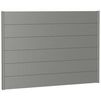 SICHTSCHUTZ - Grau, Basics, Metall (194/137/4,4cm) - Biohort