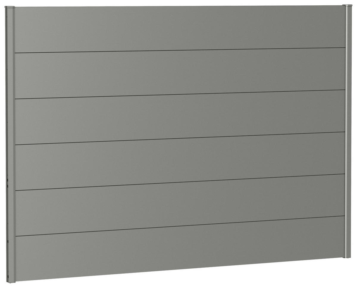 SICHTSCHUTZ - Grau, Basics, Metall (194/137/4,4cm) - Biohort