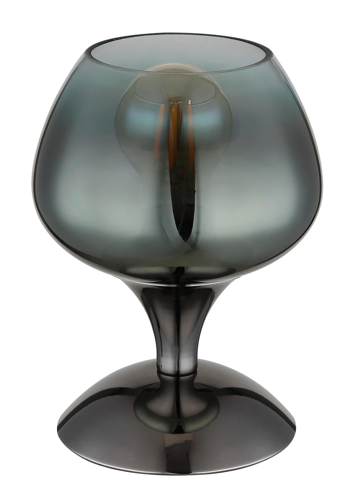 NAMIZNA SVETILKA        15/20.5 cm       - zelena/črni krom, Trend, kovina/steklo (15/20.5cm) - Globo