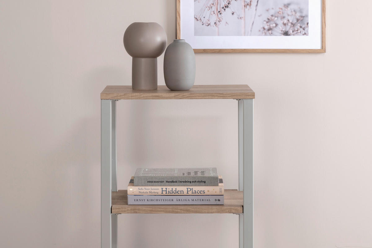 NACHTTISCH 30/70/45 cm  in furniert Grau  - Grau, Design, Holz/Metall (30/70/45cm) - Livetastic