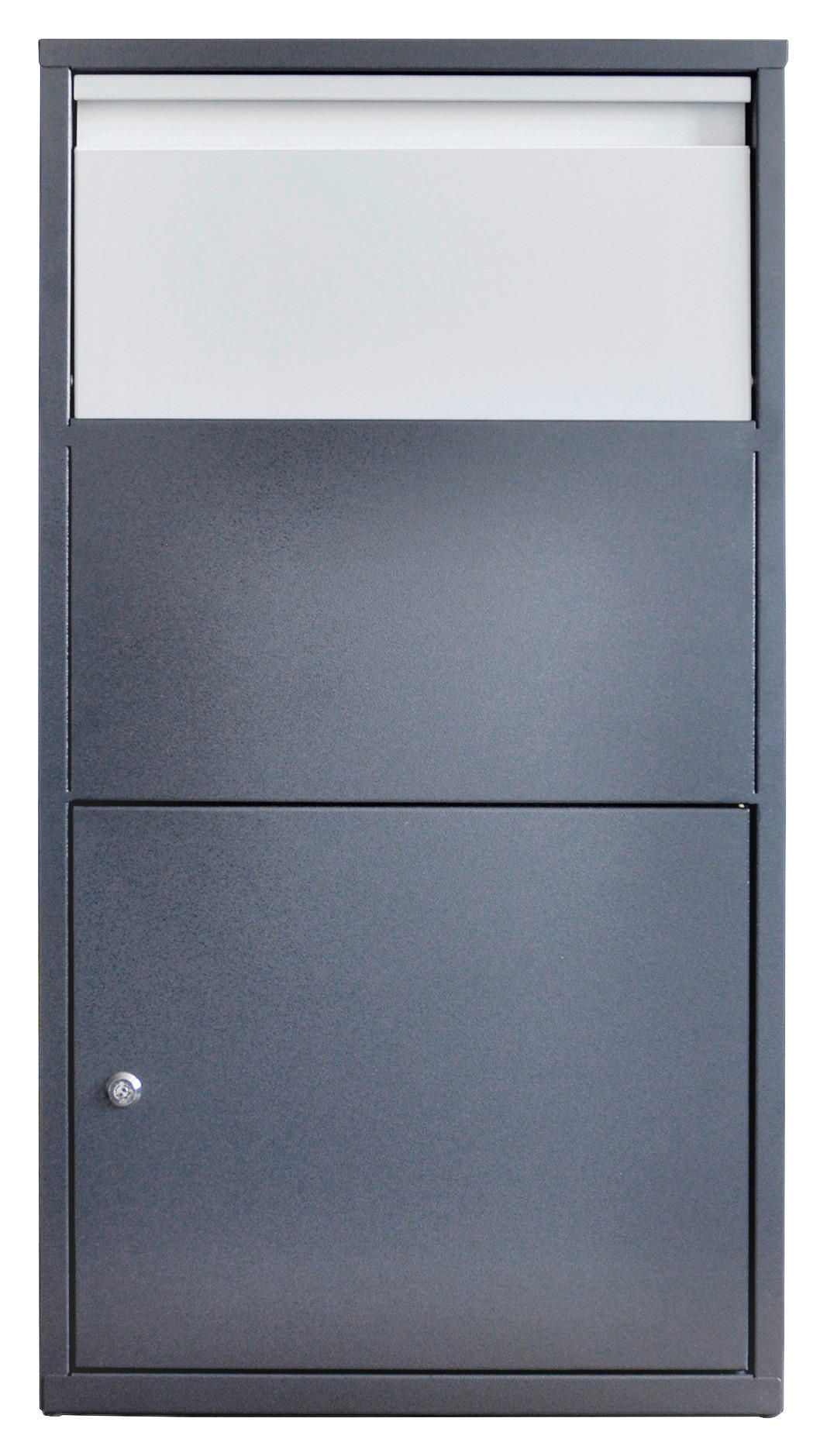PAKET UND BRIEFBOX Anthrazit  - Anthrazit, KONVENTIONELL, Metall (44/22/82cm) - Ambia Garden