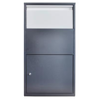 PAKET UND BRIEFBOX Anthrazit  - Anthrazit, KONVENTIONELL, Metall (44/22/82cm) - Ambia Garden