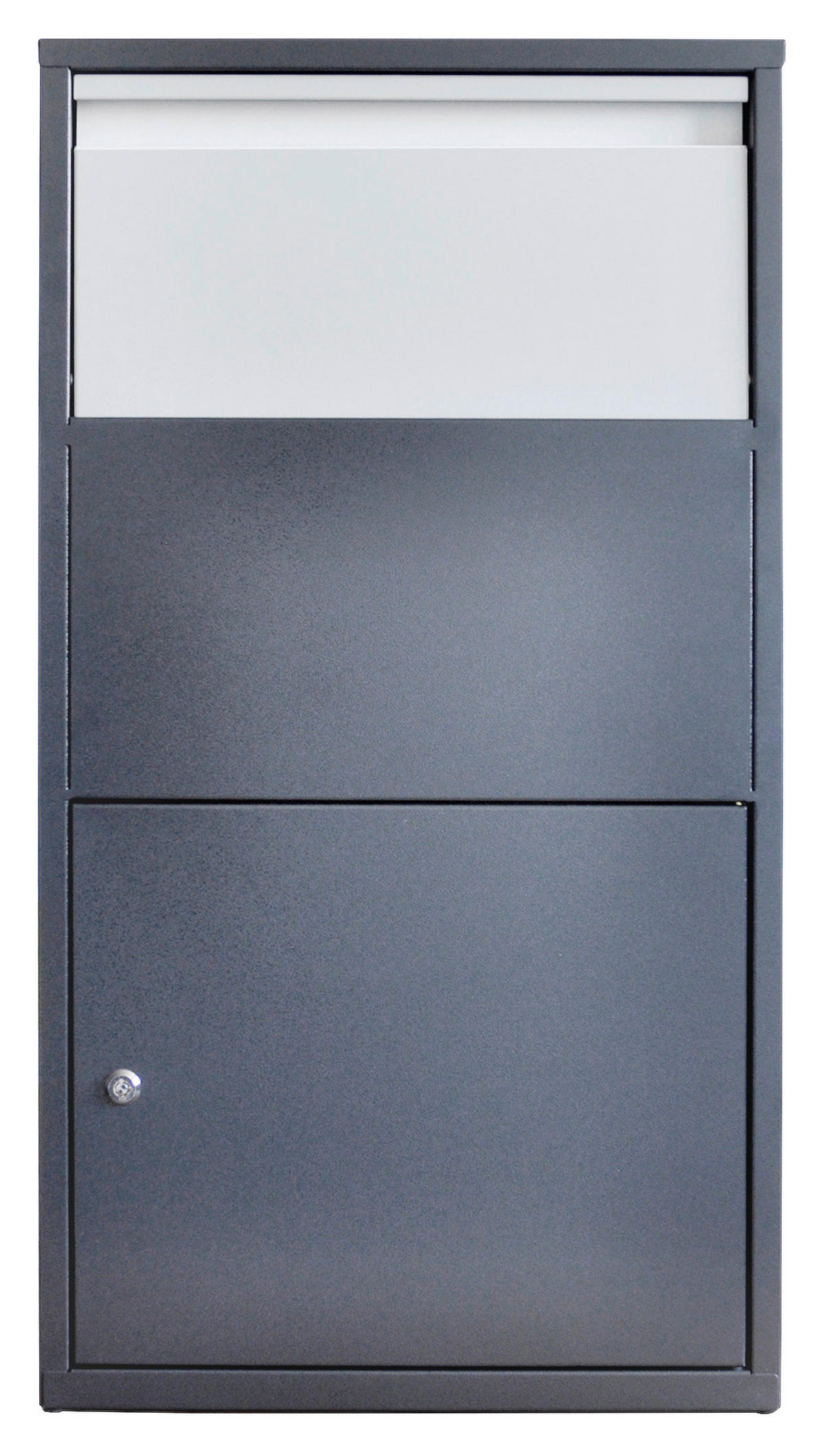 PAKET UND BRIEFBOX Anthrazit  - Anthrazit, KONVENTIONELL, Metall (44/22/82cm) - Ambia Garden