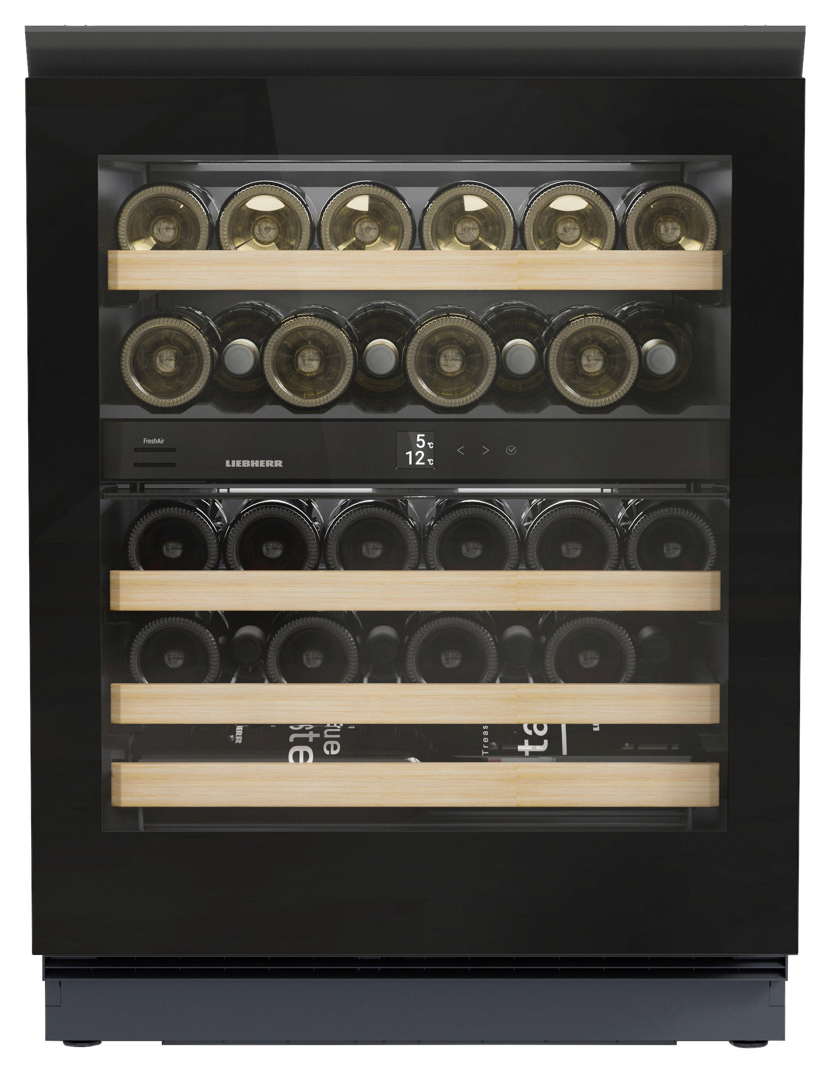 WEINKÜHLSCHRANK UWGB3632  - Schwarz, Basics, Holz/Metall (59,7/81,9/57,9cm) - Liebherr