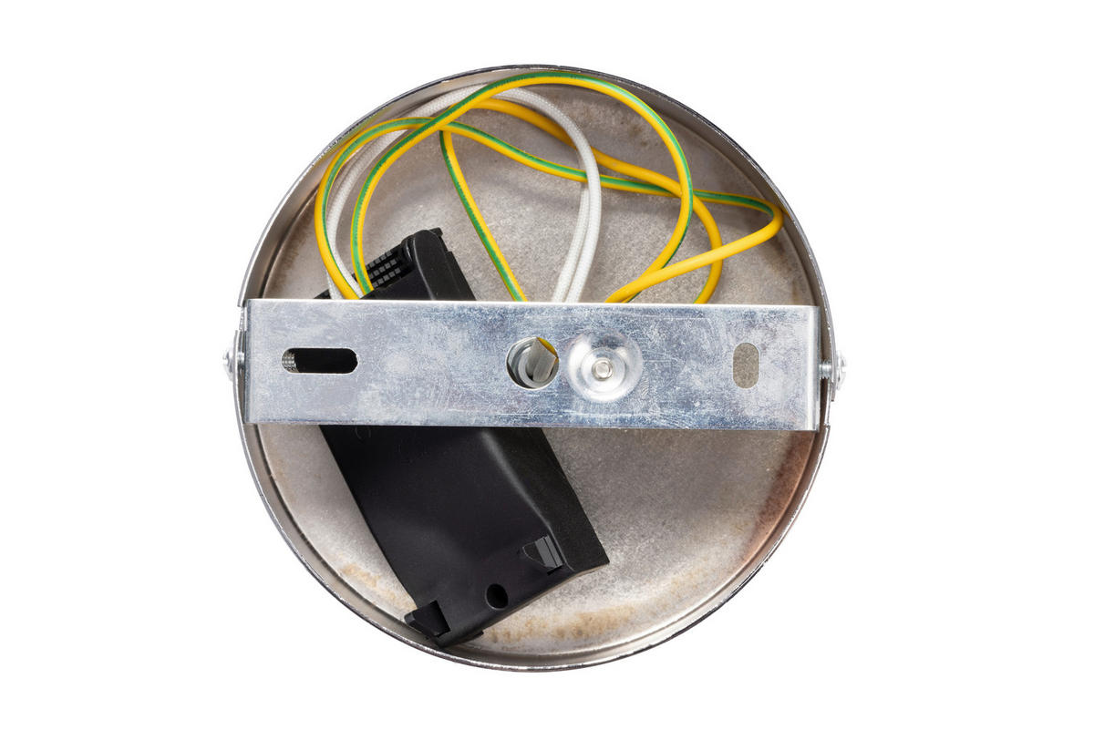 STROPNÍ SVÍTIDLO, 49/43 cm  - čiré, Konvenční, kov/sklo (49/43cm) - Glandor