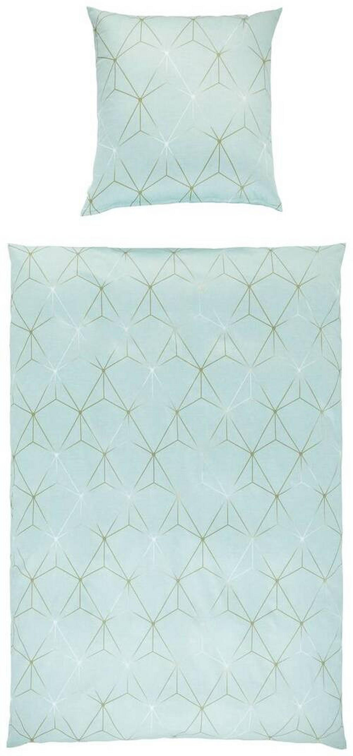 BETTWÄSCHE ATELIER Makosatin 135/200 cm  - Pastellgrün, Design, Textil (135/200cm) - Estella