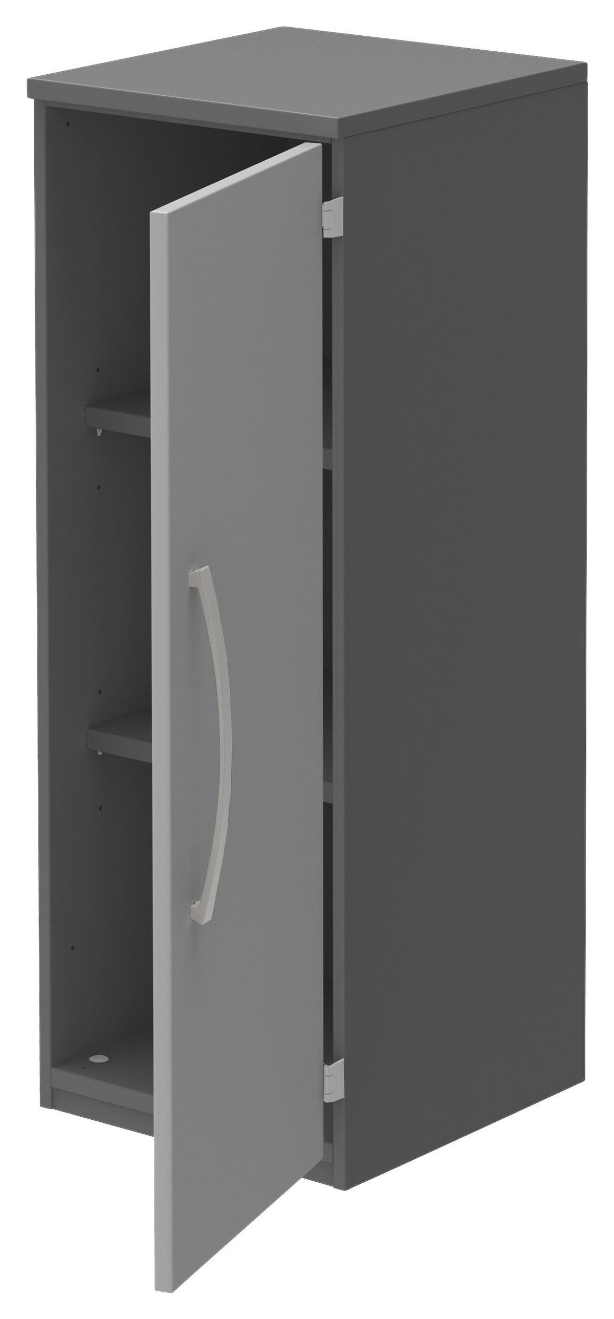 AKTENSCHRANK Anthrazit, Hellgrau  - Anthrazit/Hellgrau, KONVENTIONELL, Holzwerkstoff (40/111,7/43cm) - Moderano