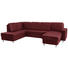 WOHNLANDSCHAFT in Leder Rot - Chromfarben/Rot, Design, Leder/Kunststoff (198/301/167cm) - Xora WOHNLANDSCHAFT in Leder Rot - Chromfarben/Rot, Design, Leder/Kunststoff (198/301/167cm) - Xora