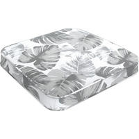 GARTENHOCKERAUFLAGE   45/5/43 cm  - Weiß/Grau, Basics, Textil (45/5/43cm)