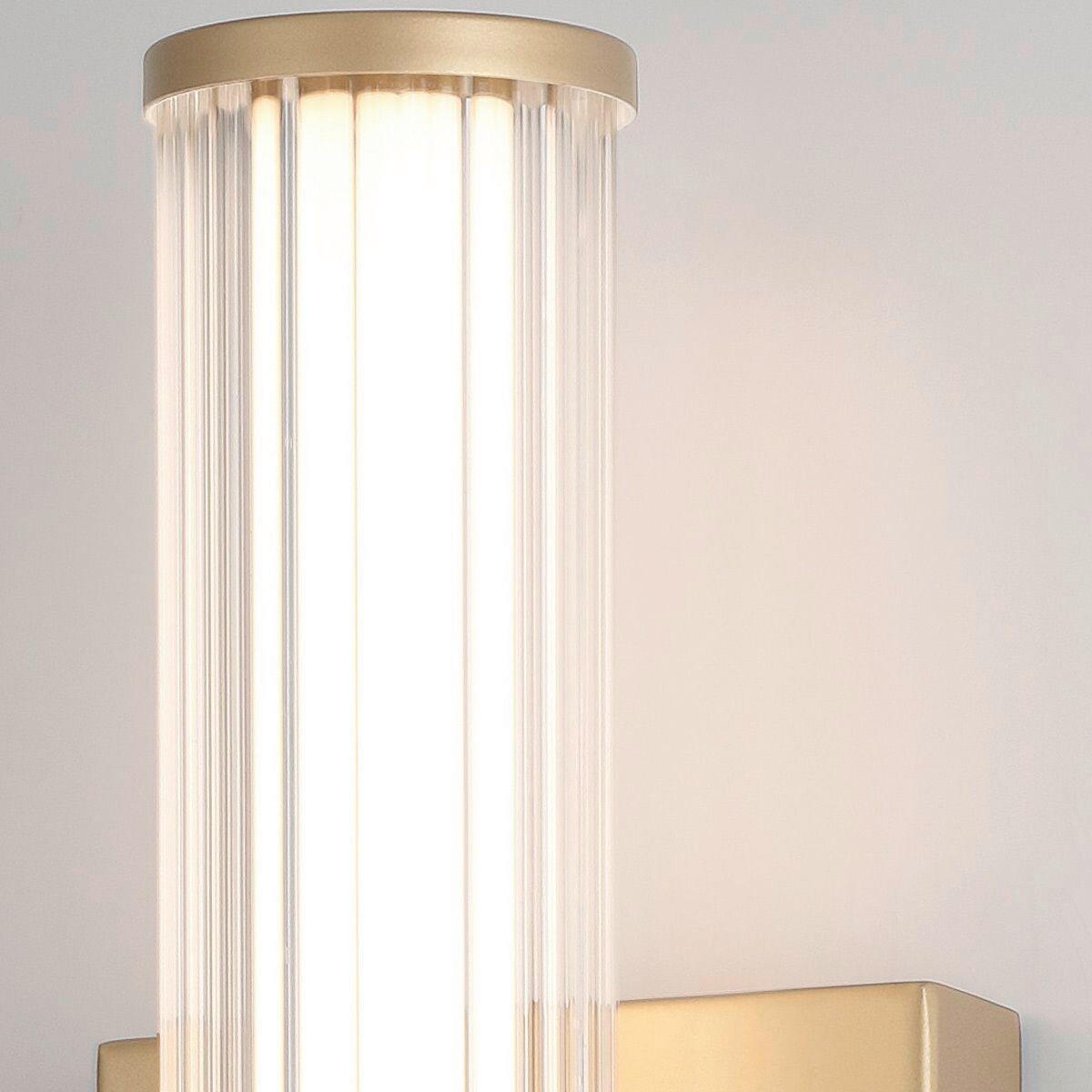 LED-WANDLEUCHTE    - Goldfarben, KONVENTIONELL, Glas/Metall (35,5/9/10,1cm) - Elstead Lighting