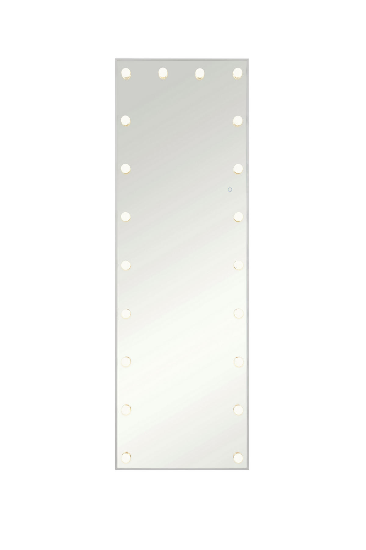 STANDSPIEGEL 50/155/4,5 cm  - Weiß, MODERN, Glas/Metall (50/155/4,5cm)