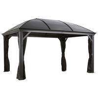 PAVILLON 423/283/298 cm Aluminium  - Anthrazit, Basics, Metall (423/283/298cm) - Ambia Garden