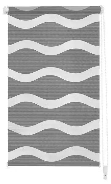 Schwöller Doppelrollo Grau 50x150 cm