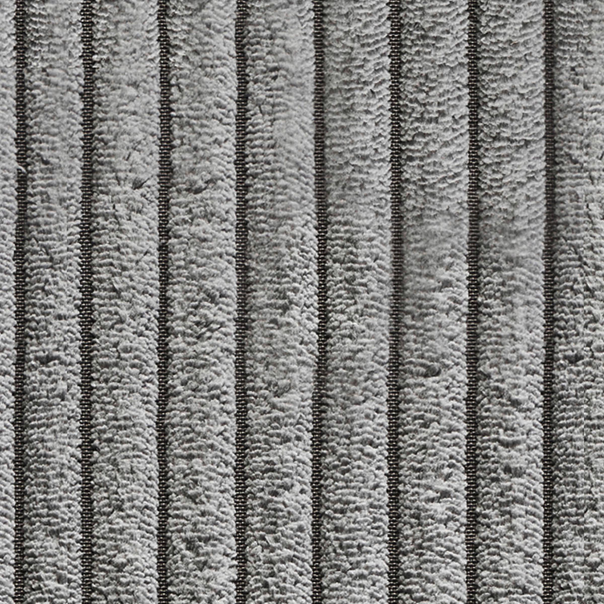 SESSEL in Cord Dunkelgrau  - Dunkelgrau/Schwarz, Design, Textil/Metall (90/112/94cm) - Pure Home Lifestyle