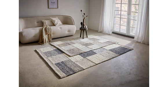 HANDWEBTEPPICH 80/150 cm Nordic Naturfarben, Beige  - Beige/Naturfarben, LIFESTYLE, Textil (80/150cm) - Linea Natura