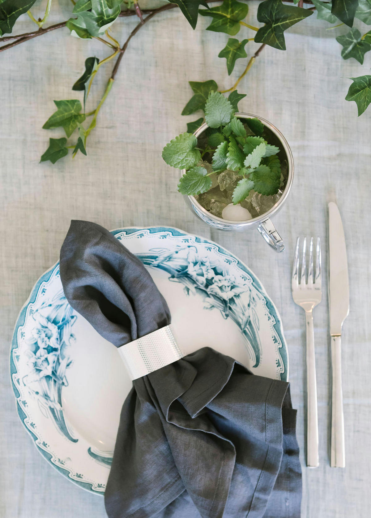 SERVETTRING SET    - silver, Design, metall (5/3/3cm) - Dorre