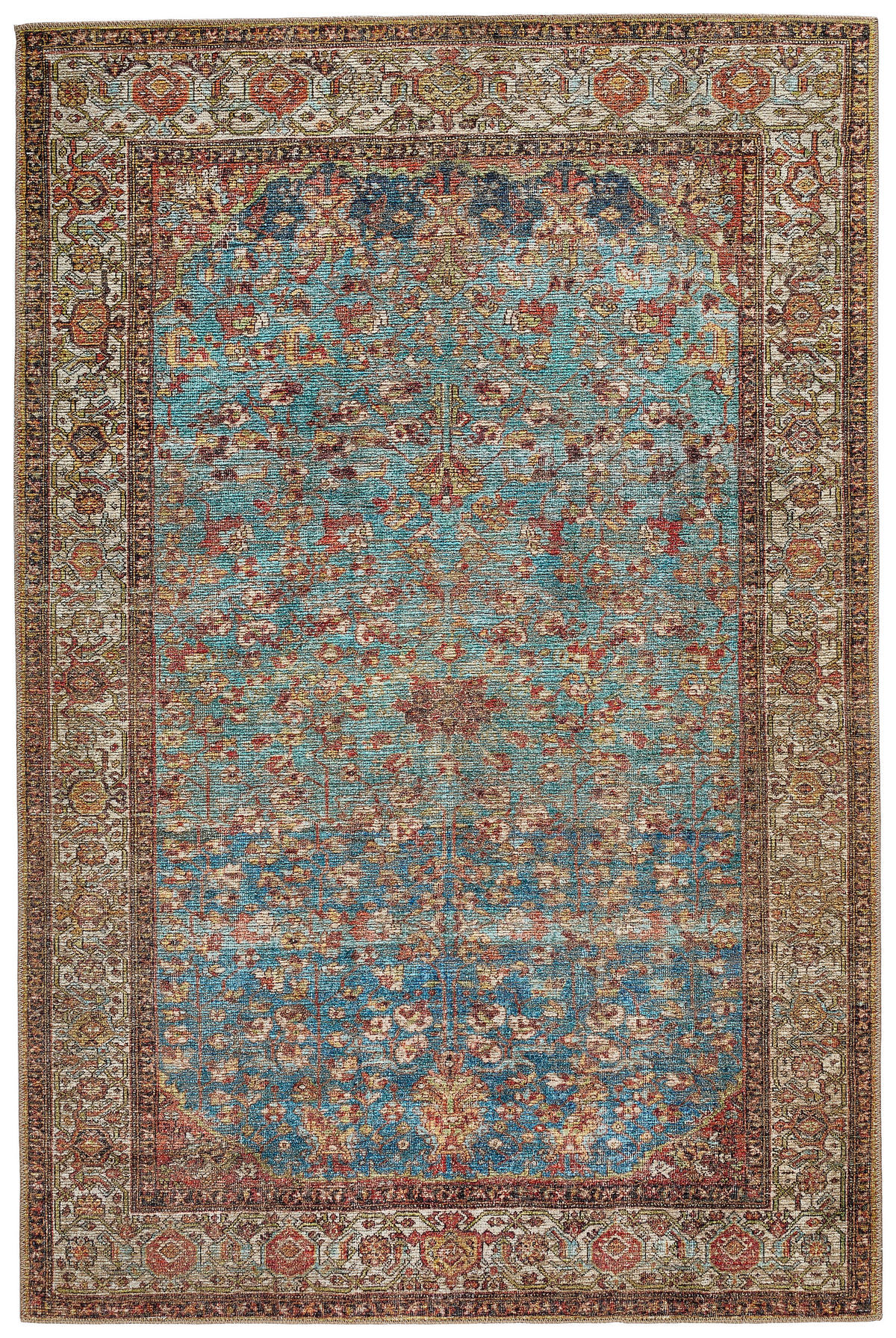 VINTAGE-TEPPICH 130/190 cm Blau  - Blau, LIFESTYLE, Textil (130/190cm) - Novel