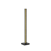 LED-STEHLEUCHTE - Schwarz, Natur, Metall (23/160cm) - Herzblut