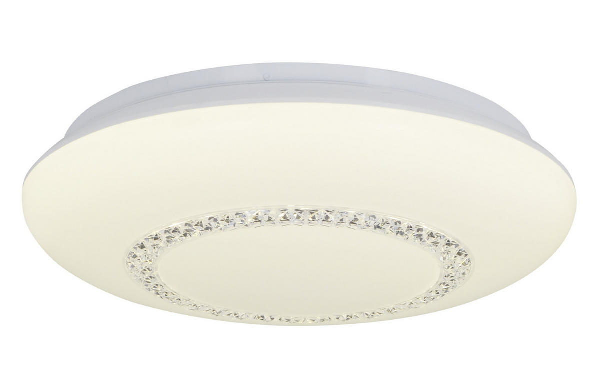 LED-DECKENLEUCHTE 41 cm  - Klar/Weiß, Basics, Kunststoff/Metall (41cm) - Näve