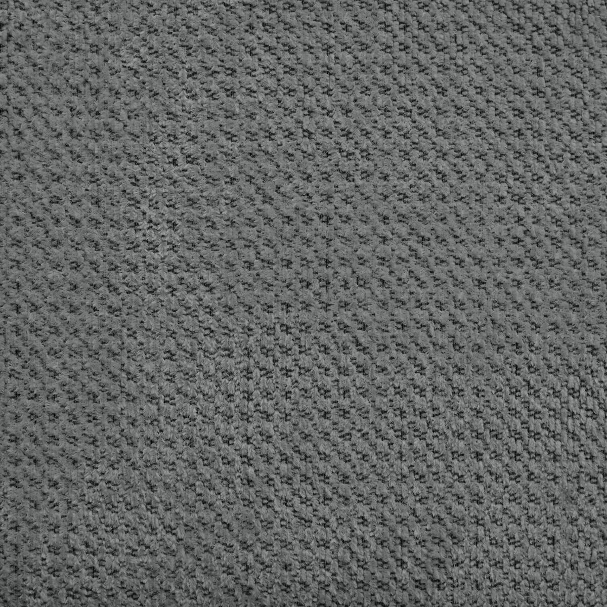 ECKSOFA in Chenille Dunkelgrau  - Dunkelgrau/Schwarz, MODERN, Kunststoff/Textil (287/179cm) - Carryhome
