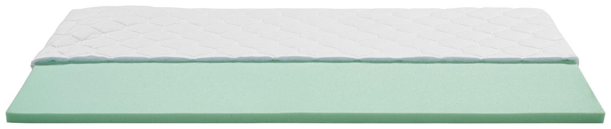 Topper Beta 160/200 cm Höhe ca. 6 cm  - Weiß, Textil (160/200cm) - Primatex