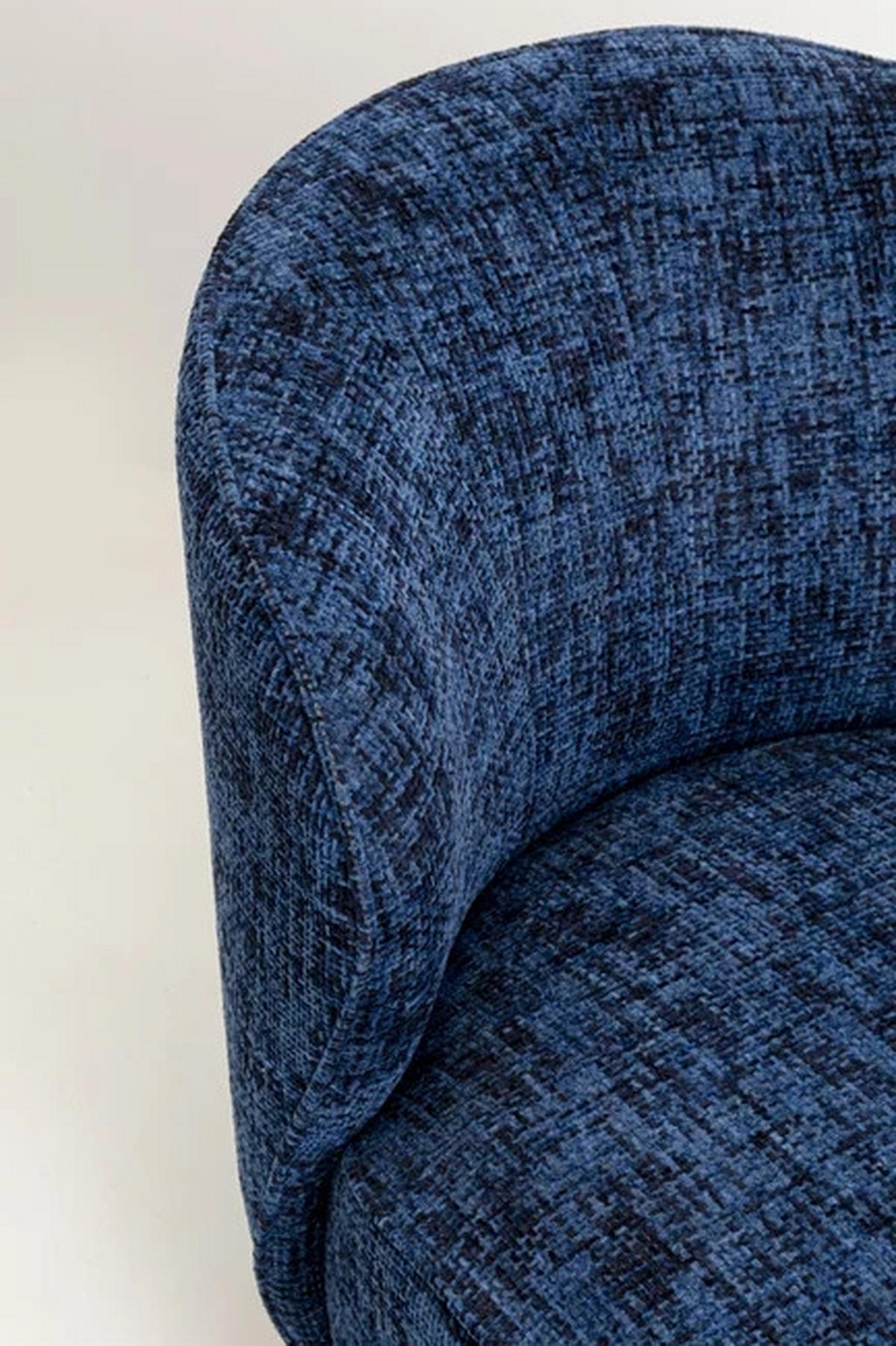 SESSEL in Mikrofaser Blau  - Blau, Basics, Textil (76/81/82cm) - Kare-Design