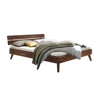 BETT 160/200 cm  in Nussbaumfarben  - Nussbaumfarben, Design, Holz (160/200cm) - Hasena