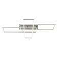 LED-DECKENLEUCHTE 82,5/55/8 cm   - Chromfarben/Silberfarben, Basics, Kunststoff/Metall (82,5/55/8cm) - Novel