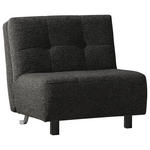 SCHLAFSESSEL Juice Flachgewebe Anthrazit    - Anthrazit/Schwarz, Design, Textil/Metall (85/92/102cm) - Novel