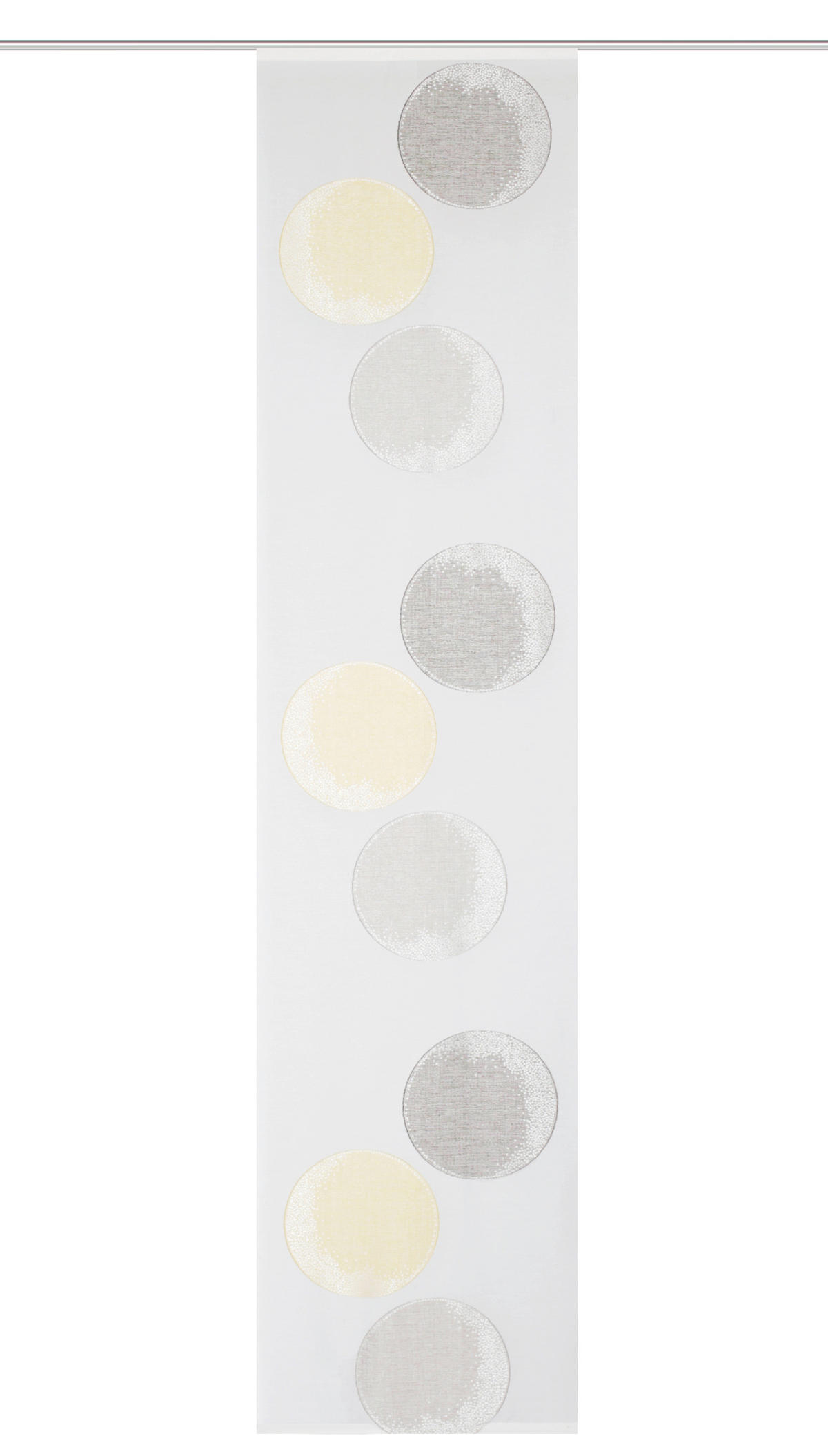 FLÄCHENVORHANG   halbtransparent   60/245 cm  - Gelb, Design, Textil (60/245cm)