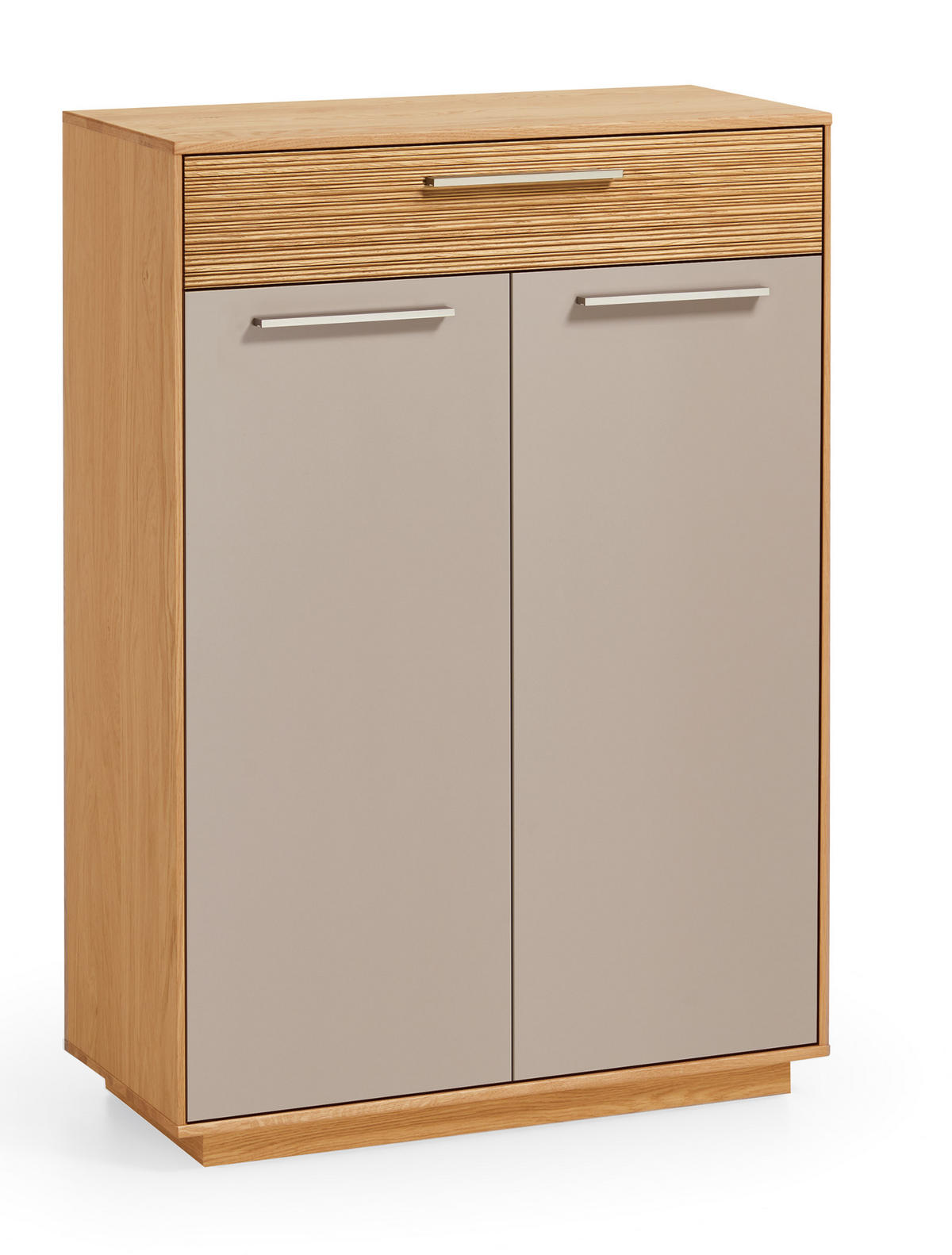 GARDEROBE 5-teilig  in 170/195/40 cm  - Taupe/Eichefarben, Design, Glas/Holz (170/195/40cm)