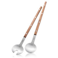 SALATBESTECK FILIGO  - Silberfarben/Braun, Design, Holz/Metall (6/1,5/32,5cm) - Gefu