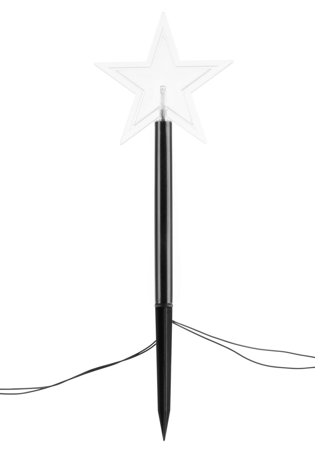 DEKOR CSILLAG - fekete/áttetsző, Lifestyle, műanyag (120/2,5/35,5cm) - X-Mas