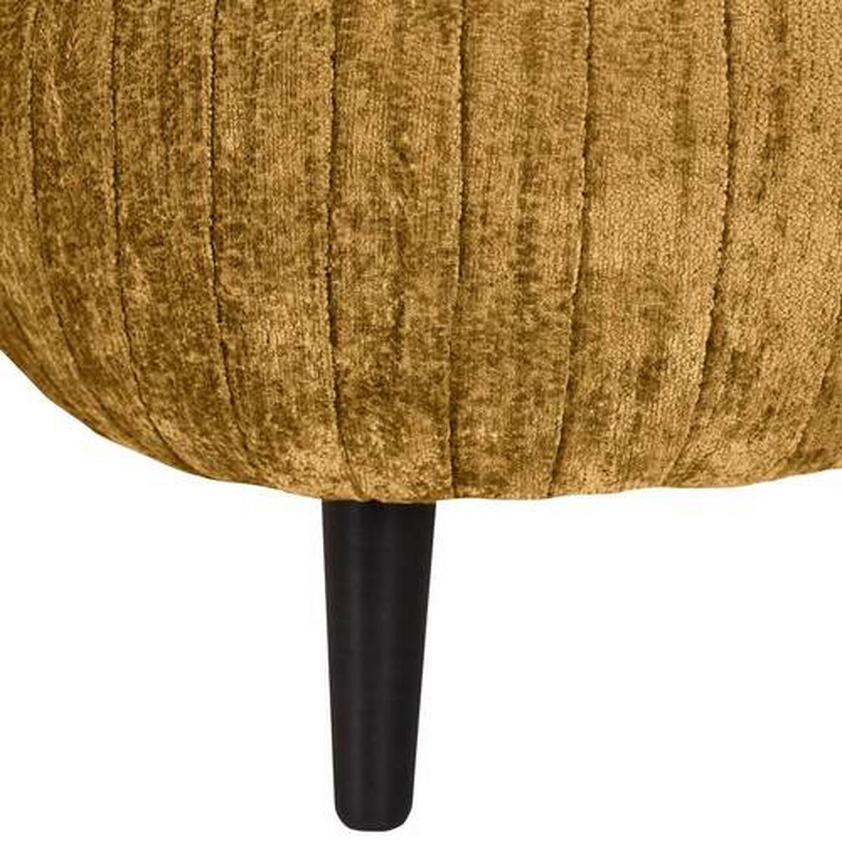 ECKSOFA in Chenille Gelb  - Gelb/Schwarz, Design, Holz/Textil (200/265cm) - Landscape