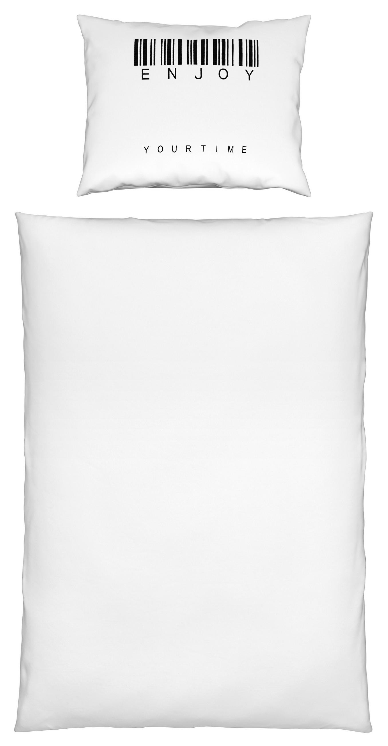 POSTEĽNÁ BIELIZEŇ, džersej, biela, 140/200 cm - biela, Trend, textil (140/200cm) - Novel