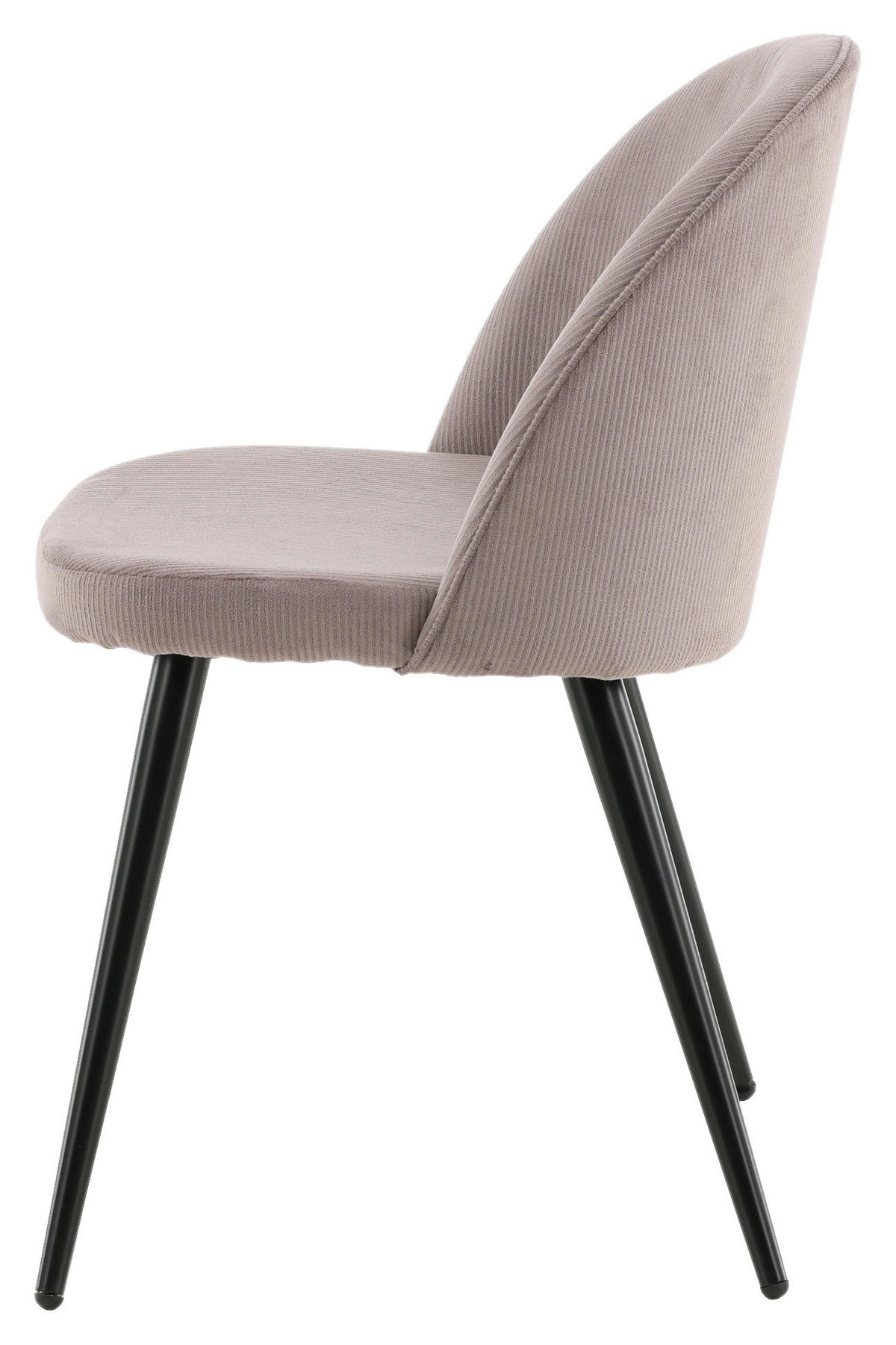 STUHL-SET 2 Stück  in Stahl Cord  - Pink/Schwarz, Design, Textil/Metall (57/76,5/50cm) - Livetastic