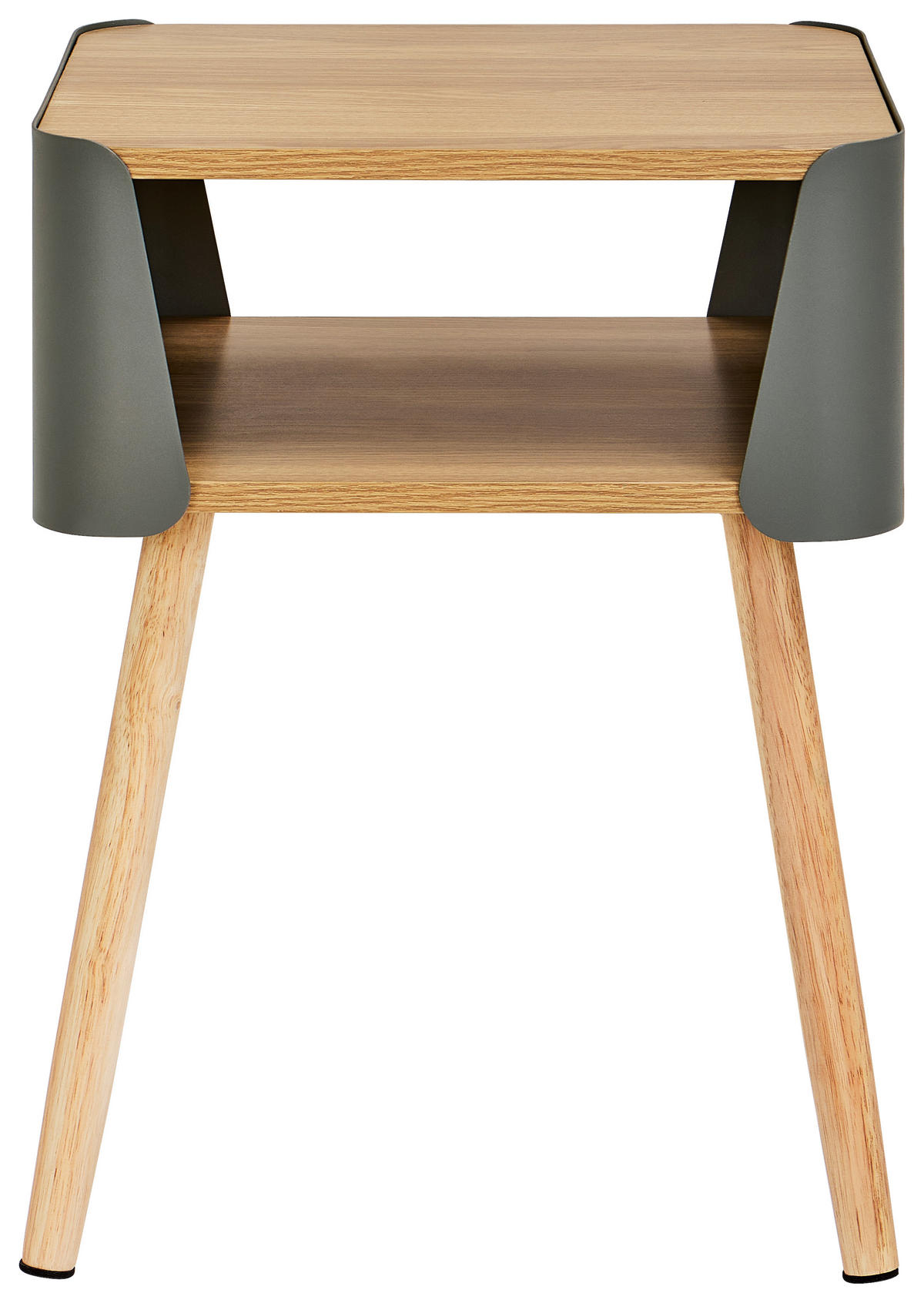 NACHTSCHRANK 40/54,5/39 cm, Grau, Naturfarben, massiv  - Naturfarben/Grau, Trend, Holz/Holzwerkstoff (40/54,5/39cm) - Xora