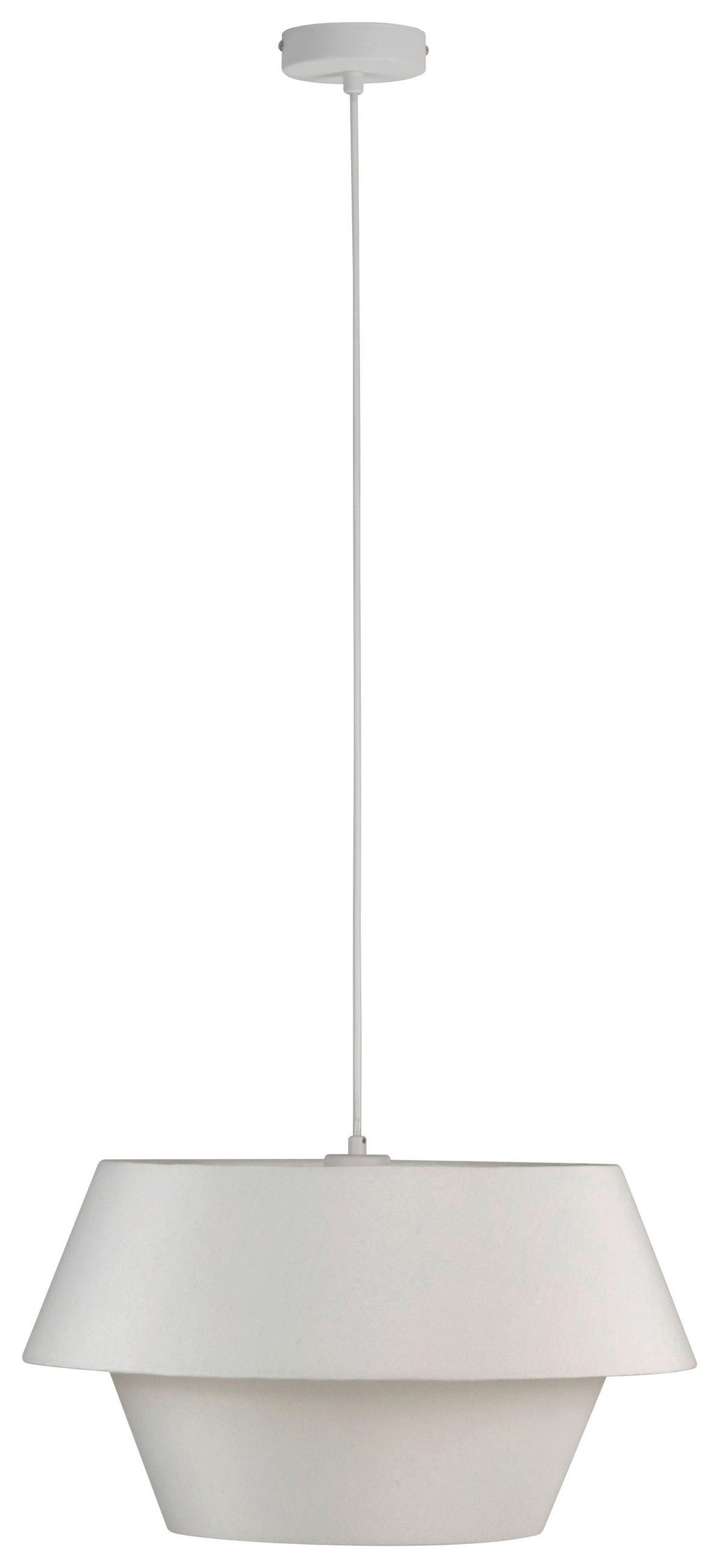 HÄNGELEUCHTE 45/130 cm  - Weiß, Trend, Kunststoff/Textil (45/130cm) - Collett's Monde