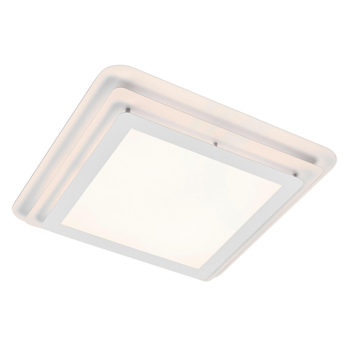 LED-DECKENLEUCHTE Orbis Spiral Layer 45/45/7 cm   - Weiß, Design, Metall (45/45/7cm) - Ledvance