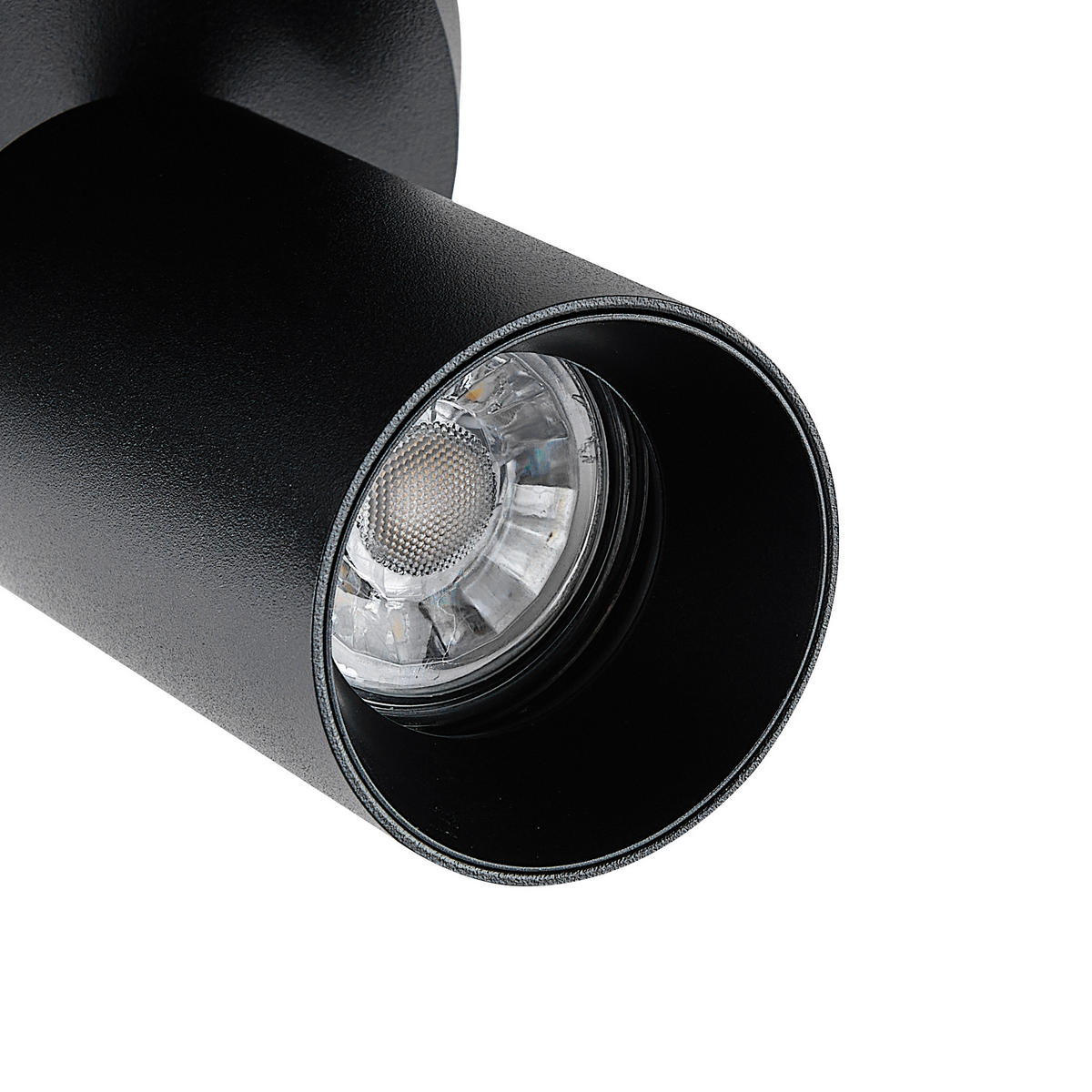 DECKENSTRAHLER - Schwarz, Design, Metall (25/25/12,5cm)